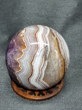 Load image into Gallery viewer, Amethyst and Crazy Lace Agate Sphere 0149