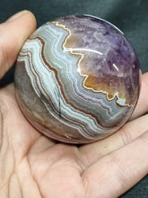 Load image into Gallery viewer, Amethyst and Crazy Lace Agate Sphere 0149