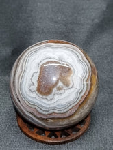 Load image into Gallery viewer, Amethyst and Crazy Lace Agate Sphere 0149