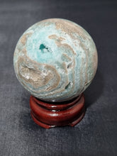 Load image into Gallery viewer, Blue Aragonite Sphere 0166
