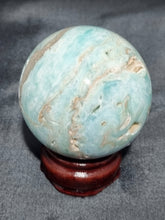 Load image into Gallery viewer, Blue Aragonite Sphere 0185
