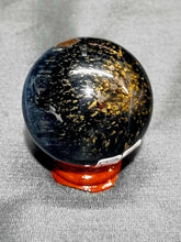 Load image into Gallery viewer, Hawkseye tigers eye (blue) Sphere 0165
