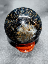 Load image into Gallery viewer, Hawkseye Tiger&#39;s eye (blue) Sphere 0163
