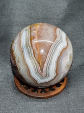 Load image into Gallery viewer, Amethyst and Crazy Lace Agate Sphere 0147
