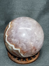 Load image into Gallery viewer, Amethyst and Crazy Lace Agate Sphere 0150
