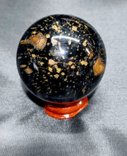 Load image into Gallery viewer, Hawkseye Tiger's eye (blue) Sphere 0159
