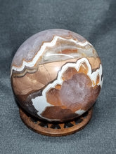 Load image into Gallery viewer, Amethyst and Crazy Lace Agate Sphere 0150
