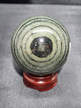 Load image into Gallery viewer, Green Zebra Jasper Sphere 0305
