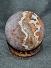 Load image into Gallery viewer, Amethyst and Crazy Lace Agate Sphere 0150
