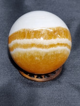 Load image into Gallery viewer, Orange Calcite Sphere 0156

