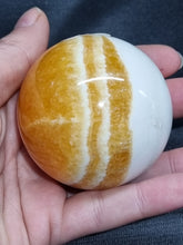 Load image into Gallery viewer, Orange Calcite Sphere 0155
