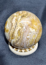Load image into Gallery viewer, Crazy Lace Agate Druzy Sphere 0172
